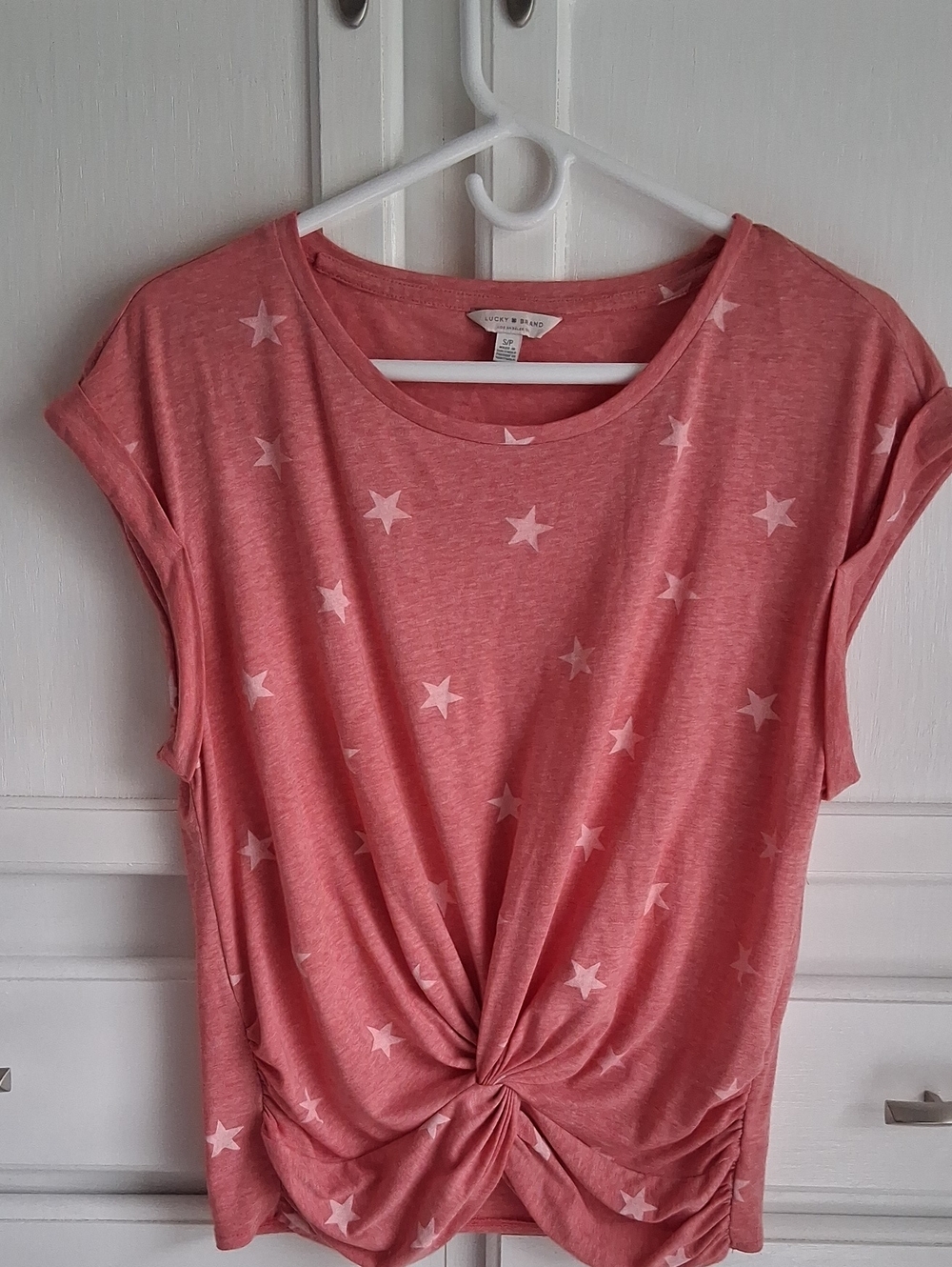 NWOT Lucky Brand Twist-Front Women's Top